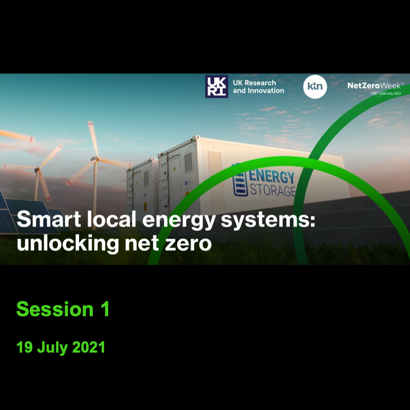 UKRI | Smart local energy systems: the opportunity and the value